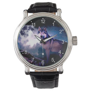 Montre Loup lunaire