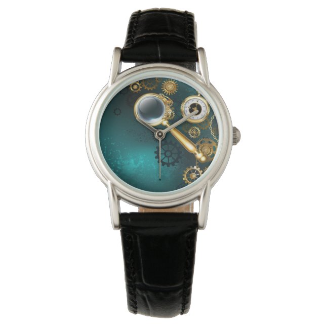 Montre Loupe en style Steampunk (devant)