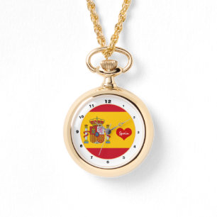 Montre Love Espagne mode montre, drapeau espagnol, Coeur