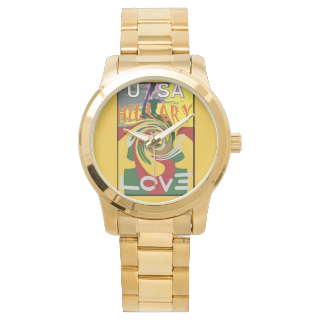 Montre Love Red Golden Green (devant)