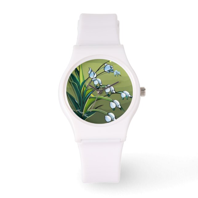 Montre Lovely Lily : Dance délicate de la sérénité printa (Recto)