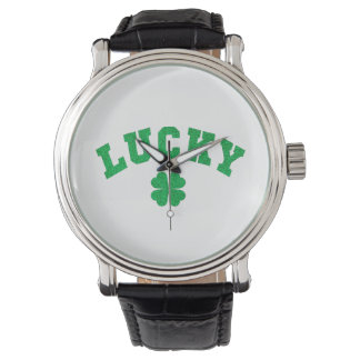 Montre Lucky Clover Saint Patricks Day Both Side Print