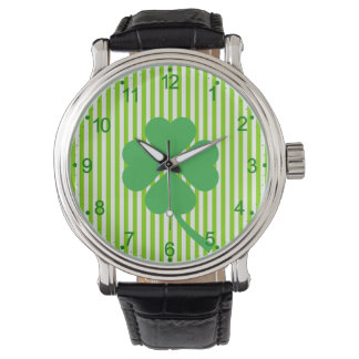 Montre Lucky Four Leaf Shamrock Design-87906