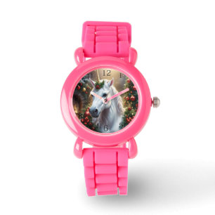 Montre Lumière des neiges : La licorne de Noël enchantée