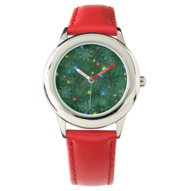 Montre Lumières de neige de Noël (devant)