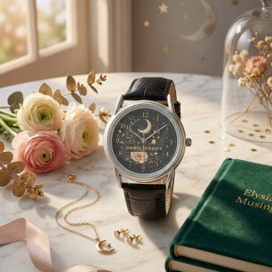 Montre Lunaire Florale Céleste