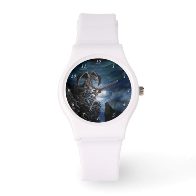 Montre Lune de loup - Loup avec Golem (Recto)