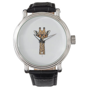 Montre Lunettes de soleil de girafe cool Vintage Chemise