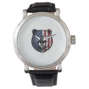Montre Lunettes de soleil de l'ours patriotique Vintage V