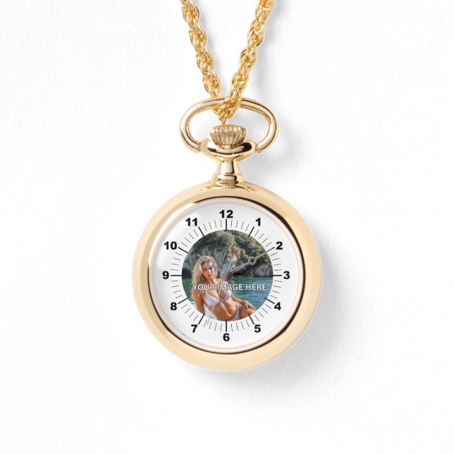 Montre LUXE! ✨ Gold Necklace Watch for Her (Recto)