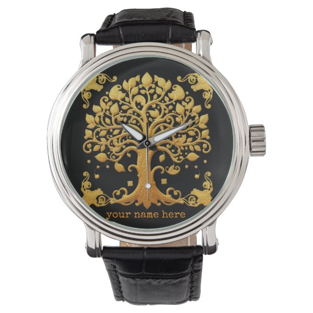Montre Luxury Golden Tree of Life (devant)