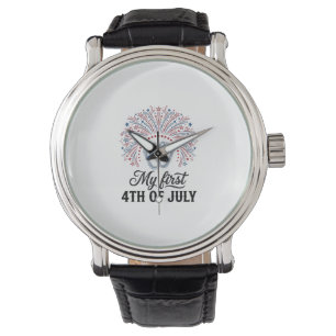 Montre Ma première chemise patriotique pour bébé avec pie