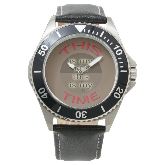 Montre Ma vie Mon temps rouge Trait (devant)