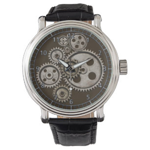 montre machine à vapeur engrenage moteur vintage m