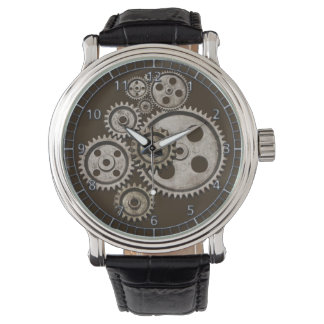montre machine à vapeur engrenage moteur vintage m