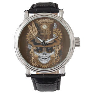 Montre Machine rétro Voodoo à vapeur crâne