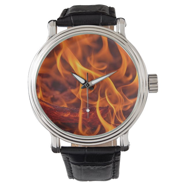 Montre macro Flamme d'incendie (devant)