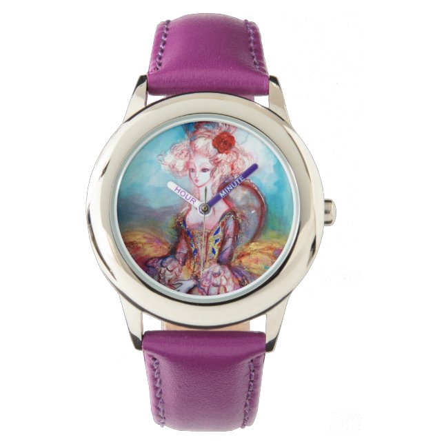 MONTRE MADAME POMPADOUR, MODE DE BEAUTÉ ÉLÉGANTE (devant)