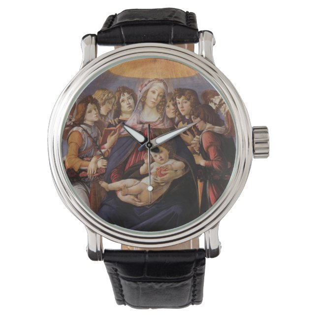 Montre Madone et Enfant avec des Anges par Sandro Bottice (devant)