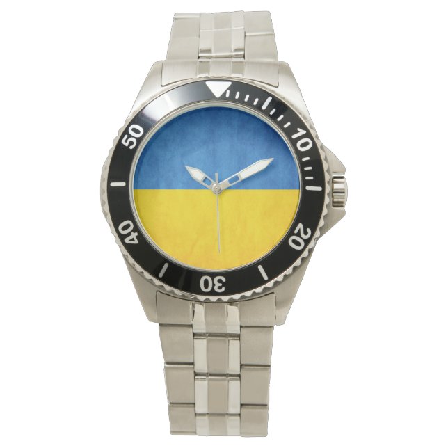 Montre Magnet de voiture drapeau d'Ukraine (devant)