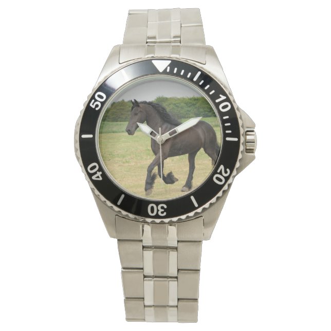 Montre Magnifique Cheval Friésien (devant)