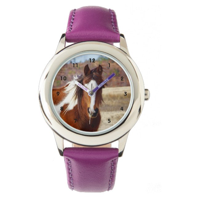 Montre Magnifique Paint Horse Kids Watch (devant)