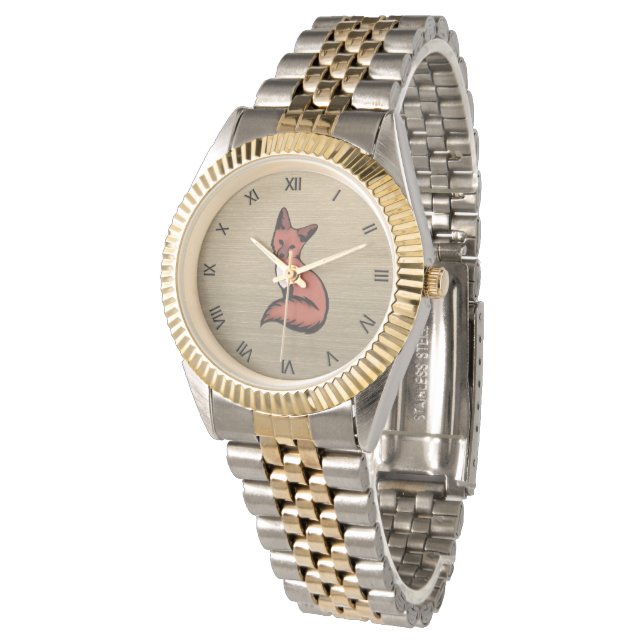Montre Magnifique Renard Rouge (Incliné)