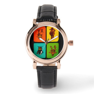 Montre Mah Jongg Vintage Tiles Watch