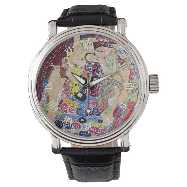 Montre Maiden (Vierge), Gustav Klimt, Art Nouveau Vintage (devant)