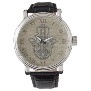 Montre Main de HAMSA d'amulette de symbole de Fatima