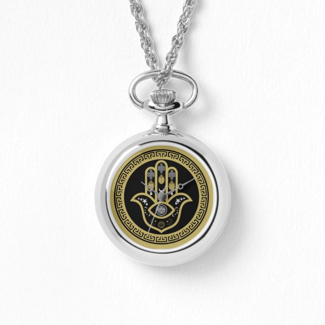 Montre Main de Hamsa Protection contre le Mauvais Œil (Recto)