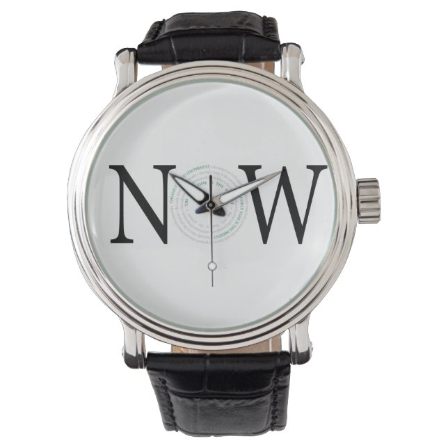 Montre MAINTENANT : La seule fois est le présent (devant)