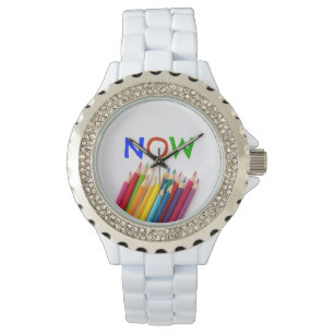 Montre Maintenant Regarder - Crayons créatifs colorés