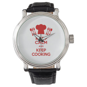 Montre Maintenez calme et continuez la cuisson