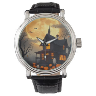 Montre Maison Hantée éffrayante Halloween Conception de n