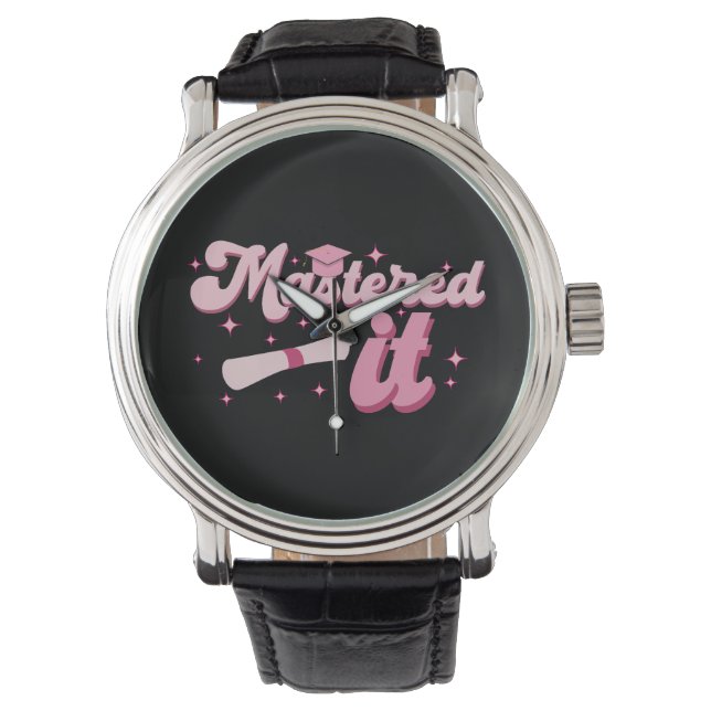 Montre Maîtrisé Cadeau de fin d'études de master MBA (devant)