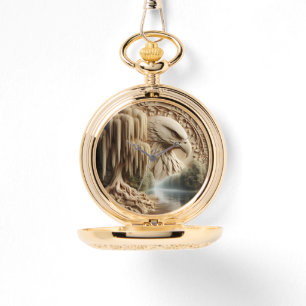 Montre Majestic Eagle surplombant le lac Serene
