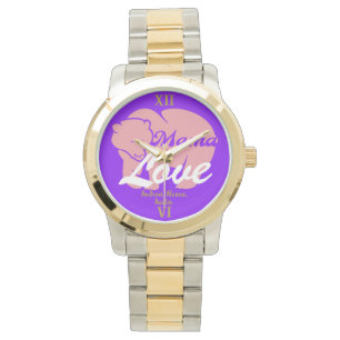 Montre Mama Bear Noms simples et chics Personnalisé Perso