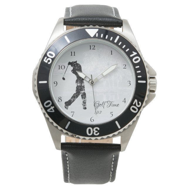 Montre *~* Man Golf Course Pond Tree Golfer (devant)