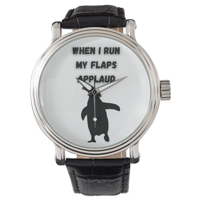 Montre manchot applaudit de manière inappropriée et embar (devant)
