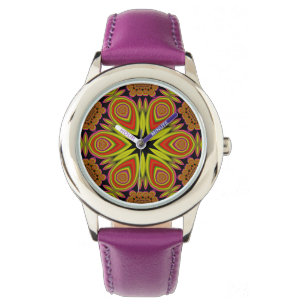 Montre mandala abstrait
