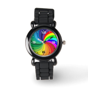 Montre Mandala de couleur arc-en-ciel-46556