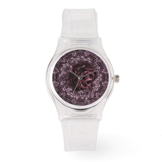Montre Mandala de rose  (Recto)