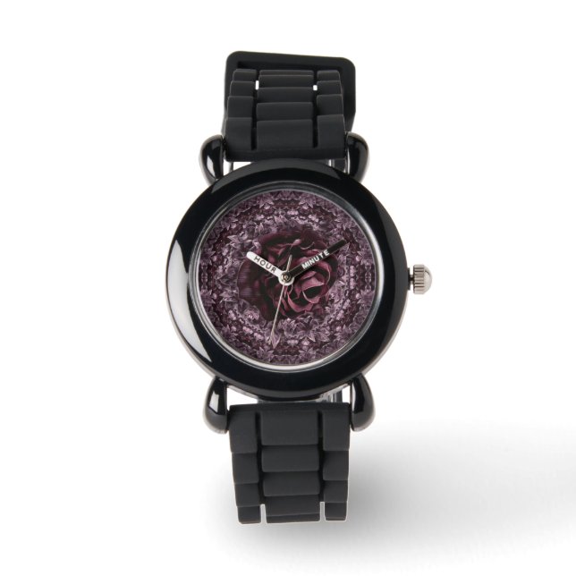 Montre Mandala de rose  (Recto)