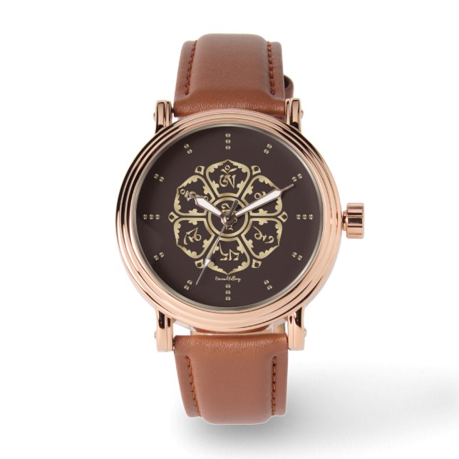 Montre Mandala d'or (Recto)