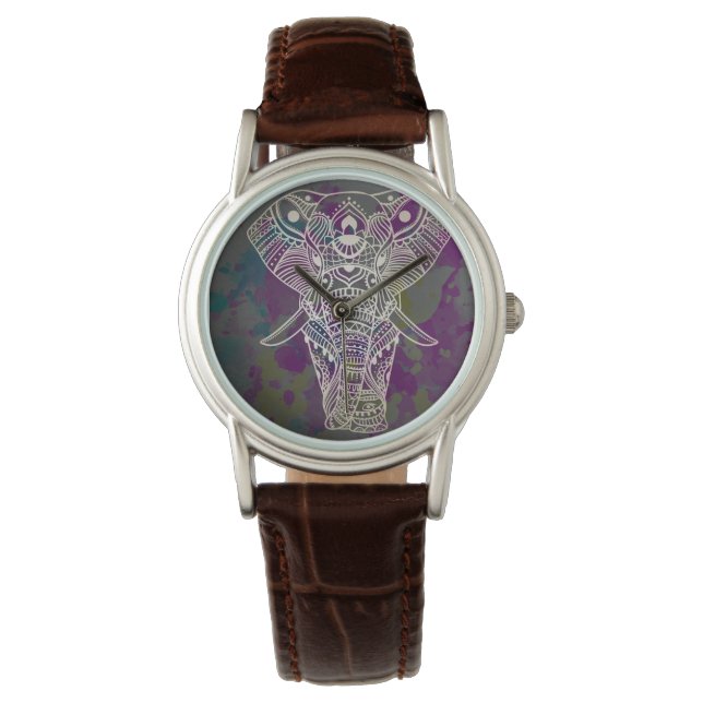 Montre Mandala Elephant Bohemian (devant)