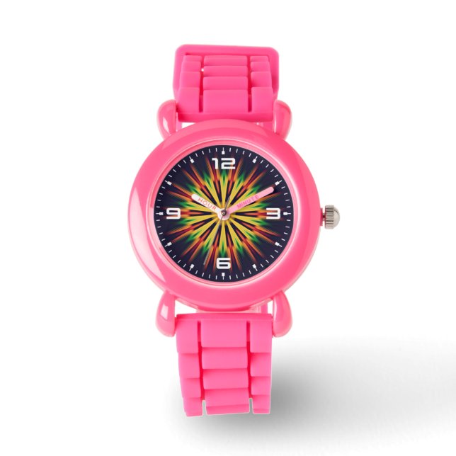 Montre Mandala Fleur Kaléidoscope-21855 (Recto)