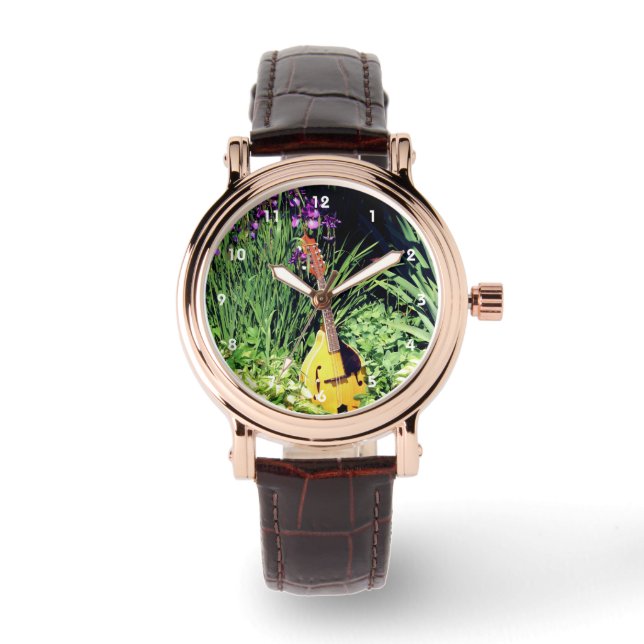 Montre Mandolin Et Iris Flower Garden (Recto)