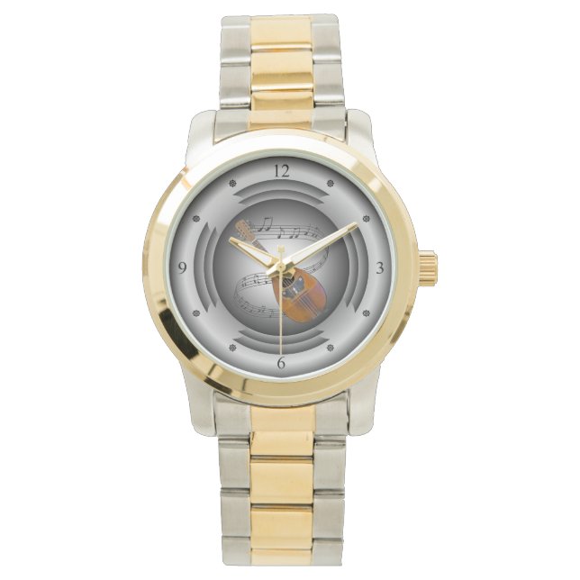 Montre Mandoline ~ Parchemin Musical ~ Haut-parleur Argen (devant)