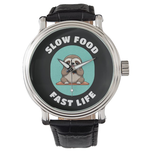Montre Mange mignonne Kawaii Sloth (devant)